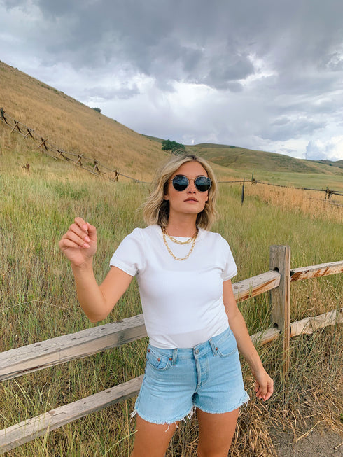 Not So Basic Ribbed Tee