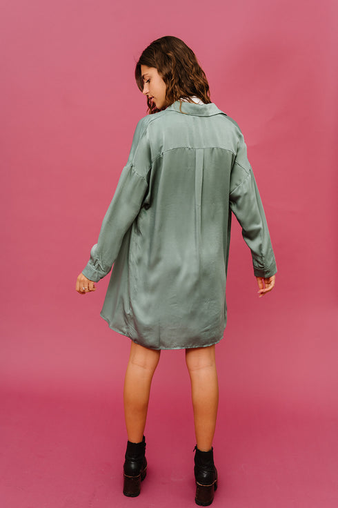 Satin Dreams Set // Dark Sage