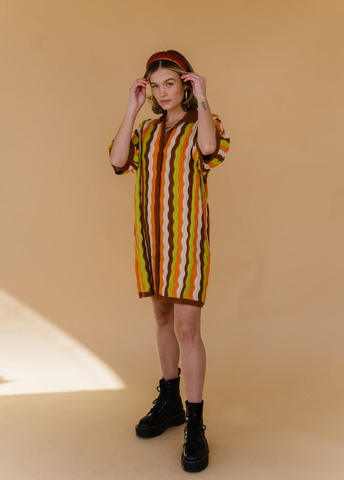 Vibe Check Knit Dress // Brown