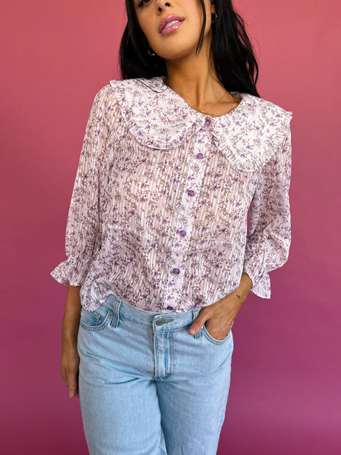 Forget Me Not Top// Lilac