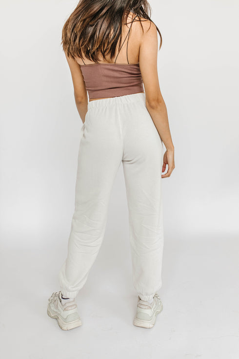Roll With It Jogger // Stone *RESTOCKED*