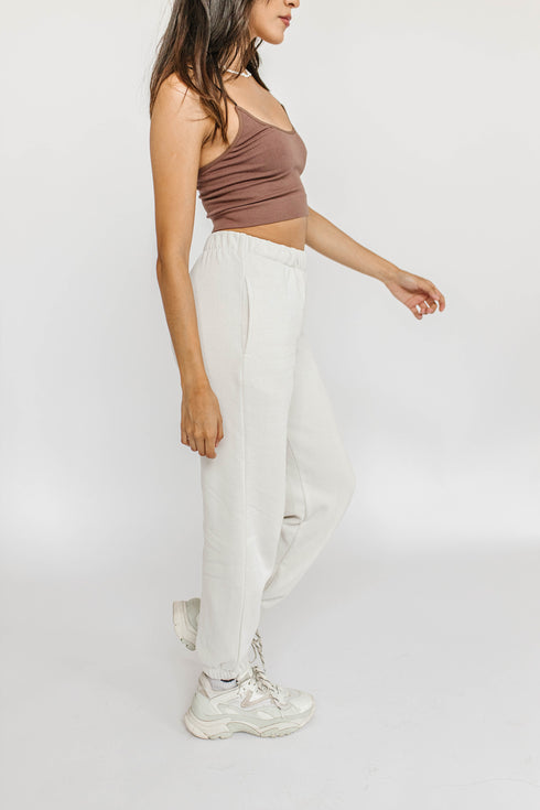 Roll With It Jogger // Stone *RESTOCKED*