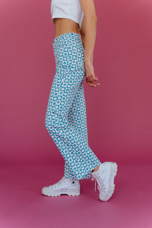 Floral Avenue Pants // Denim