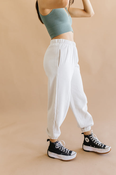 Roll With It Jogger // Stone *RESTOCKED*