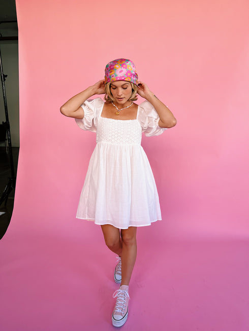 Summer Lovin' Dress// White