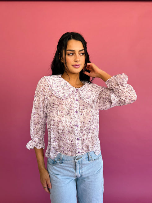 Forget Me Not Top// Lilac