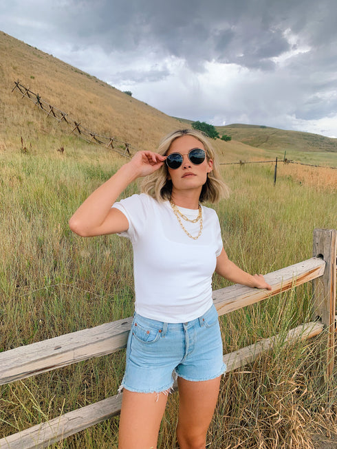 Not So Basic Ribbed Tee