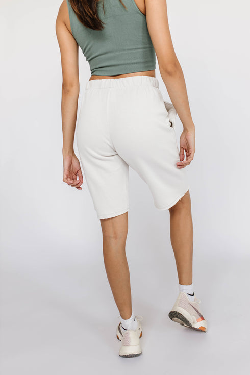 The Hailey Sweat Short // Stone *RESTOCKED*