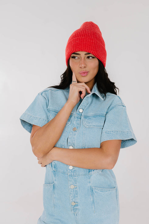 Kiss Cam Denim Jumpsuit