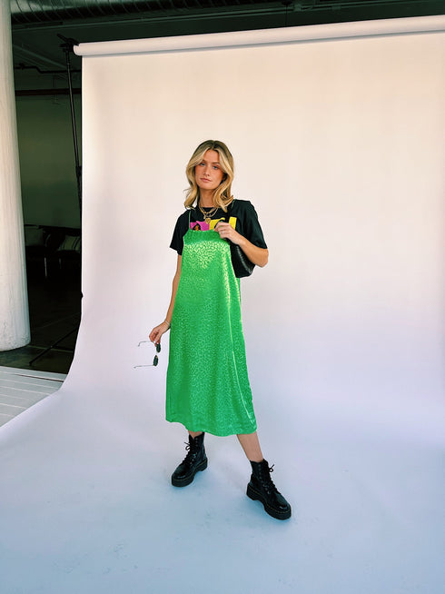 Beyond Obsessed Satin Dress