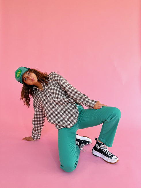 In The Band Flannel Top