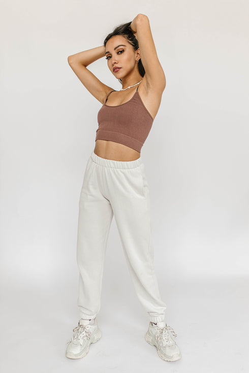 Roll With It Jogger // Stone *RESTOCKED*