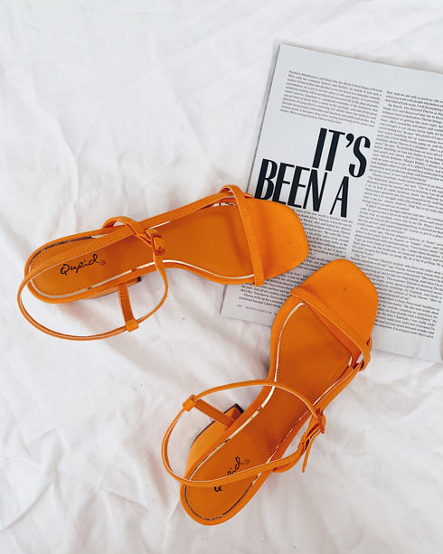 Summer In Malibu Sandal// Orange