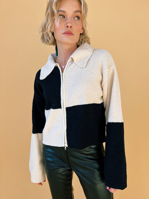 Check Mate Knit Jacket