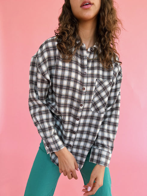 In The Band Flannel Top