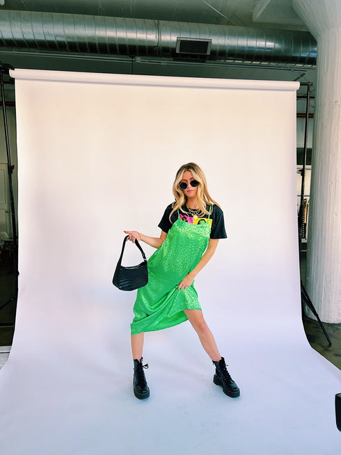 Beyond Obsessed Satin Dress