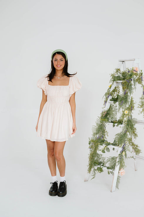 Sun Seeker Dress// Cream