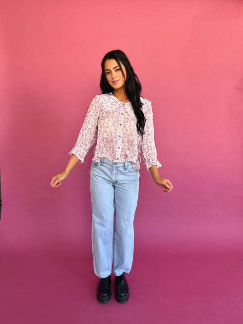 Forget Me Not Top// Lilac