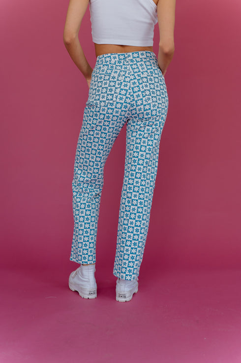 Floral Avenue Pants // Denim
