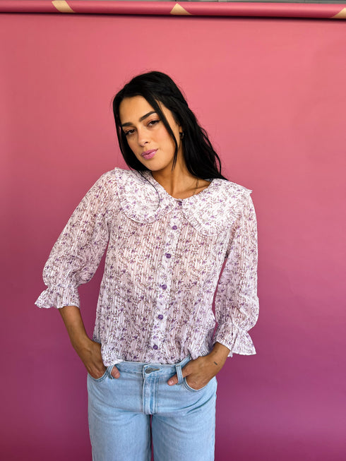 Forget Me Not Top// Lilac