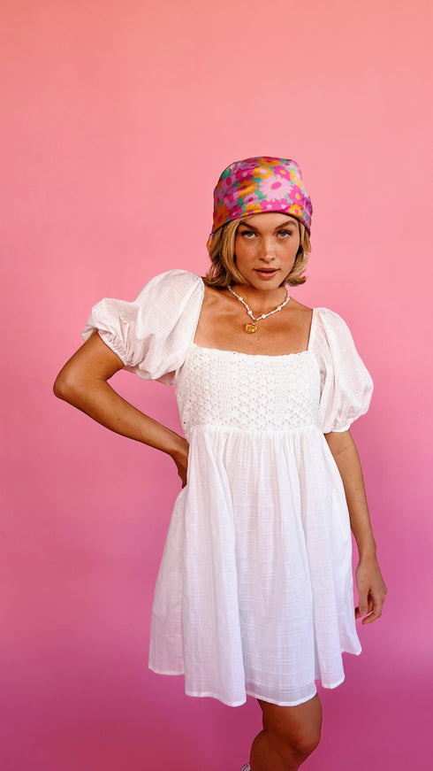 Summer Lovin' Dress// White