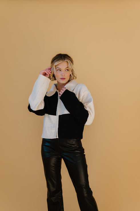 Check Mate Knit Jacket