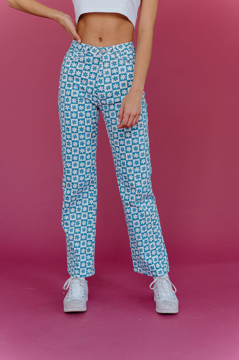 Floral Avenue Pants // Denim