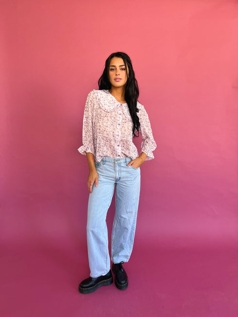 Forget Me Not Top// Lilac