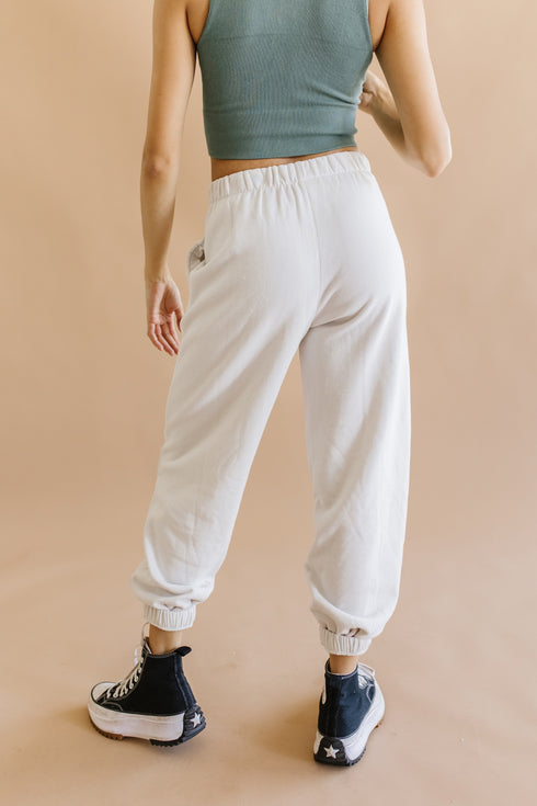 Roll With It Jogger // Stone *RESTOCKED*