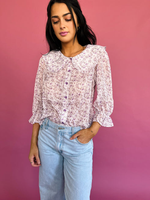 Forget Me Not Top// Lilac