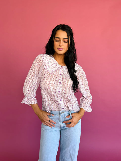 Forget Me Not Top// Lilac