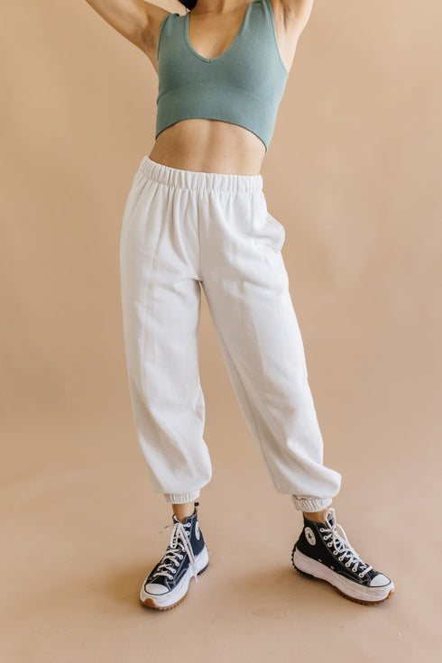 Roll With It Jogger // Stone *RESTOCKED*