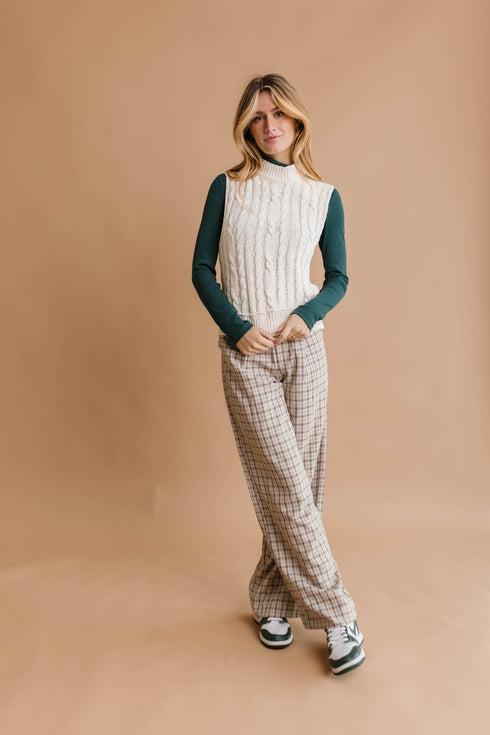 Snow Bunny Knit Vest// Ivory