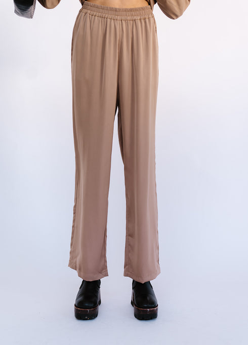 After Midnight Satin Bottoms// Mocha