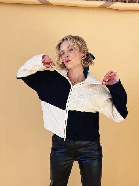 Check Mate Knit Jacket