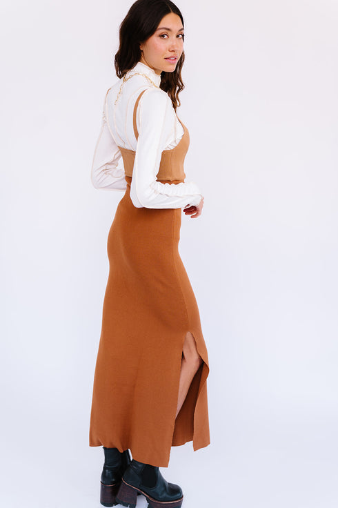 Soho Chic Knit Dress// Brown Multi