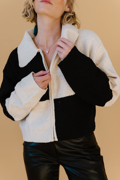 Check Mate Knit Jacket