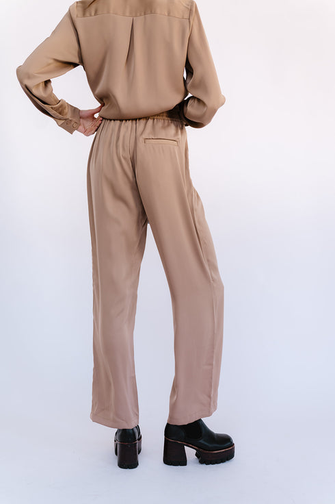 After Midnight Satin Bottoms// Mocha