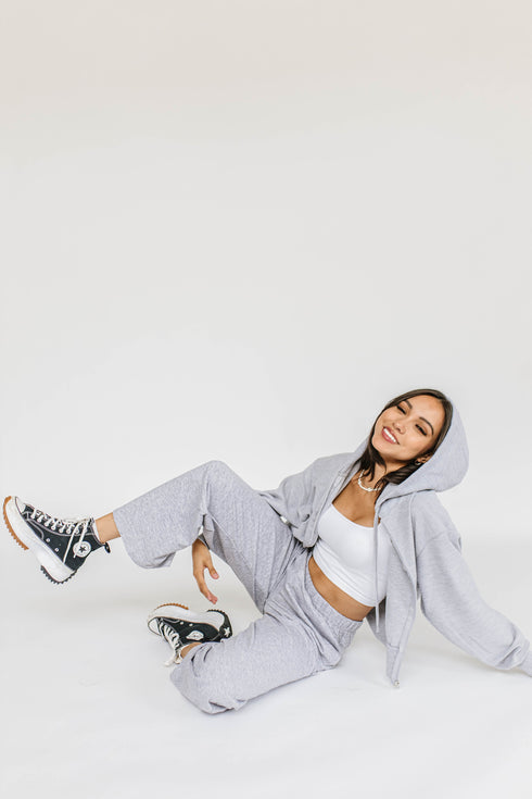 On The Edge Sweat Pant // Heather *RESTOCKED*