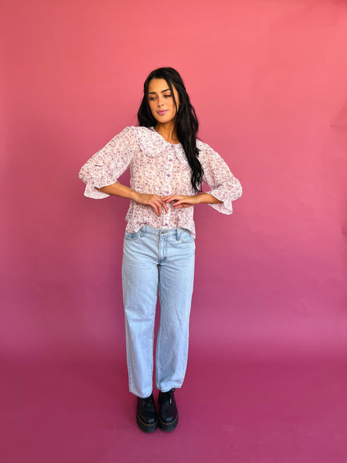 Forget Me Not Top// Lilac