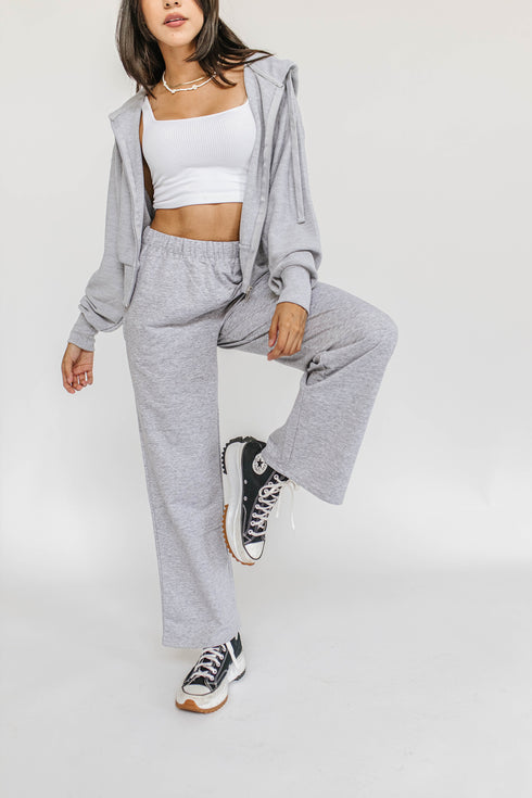 On The Edge Sweat Pant // Heather *RESTOCKED*
