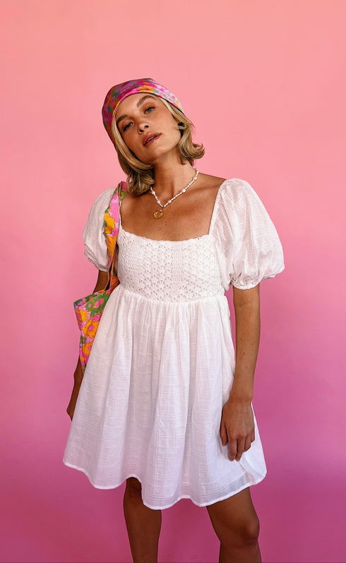 Summer Lovin' Dress// White