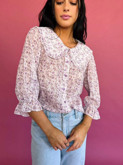 Forget Me Not Top// Lilac