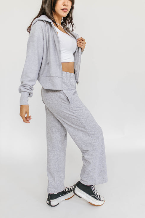 On The Edge Sweat Pant // Heather *RESTOCKED*