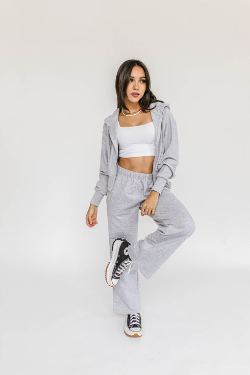 On The Edge Sweat Pant // Heather *RESTOCKED*