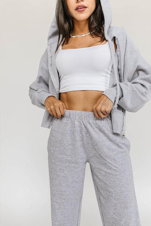 On The Edge Sweat Pant // Heather *RESTOCKED*