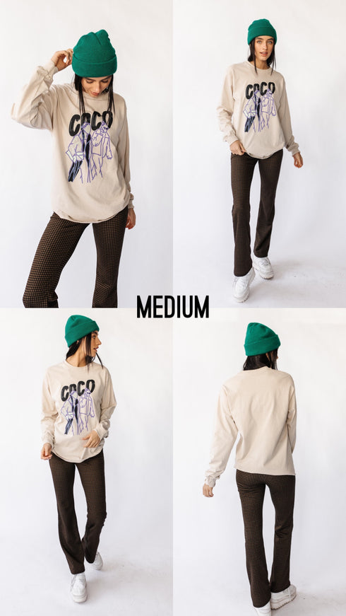 The Coco Long Sleeve Tee // Sand