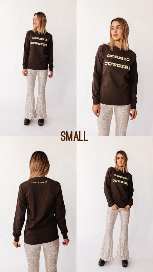 Cosmic Cowgirl Tee // Chocolate