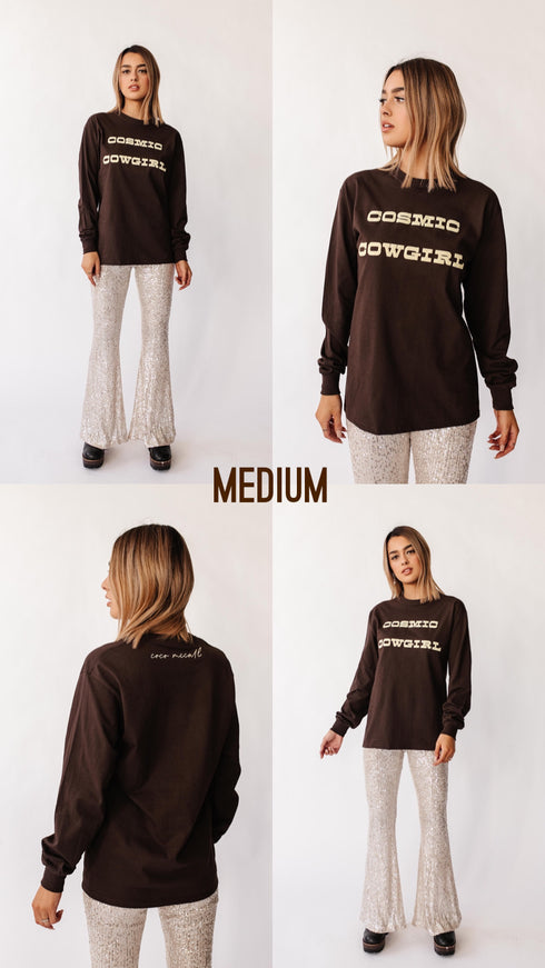Cosmic Cowgirl Tee // Chocolate