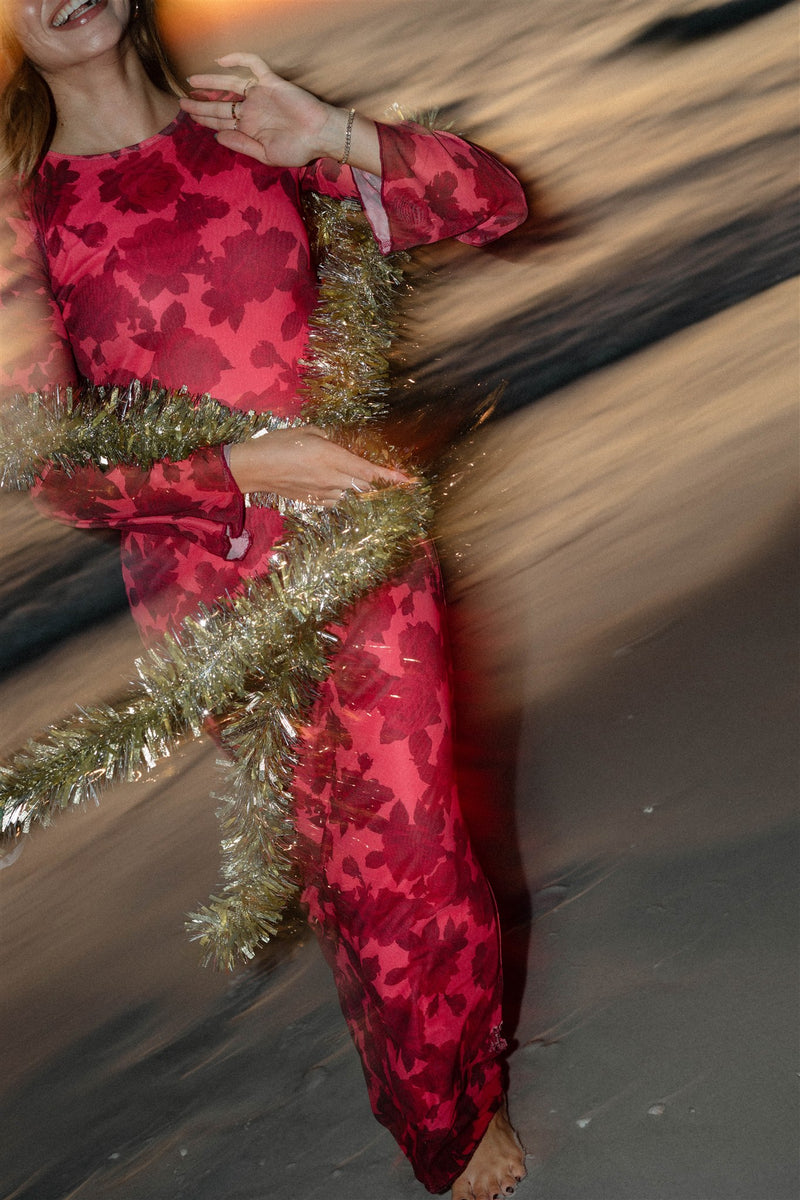 Coastal Christmas Dress // Red *RESTOCKED* – Coco McCall Shop
